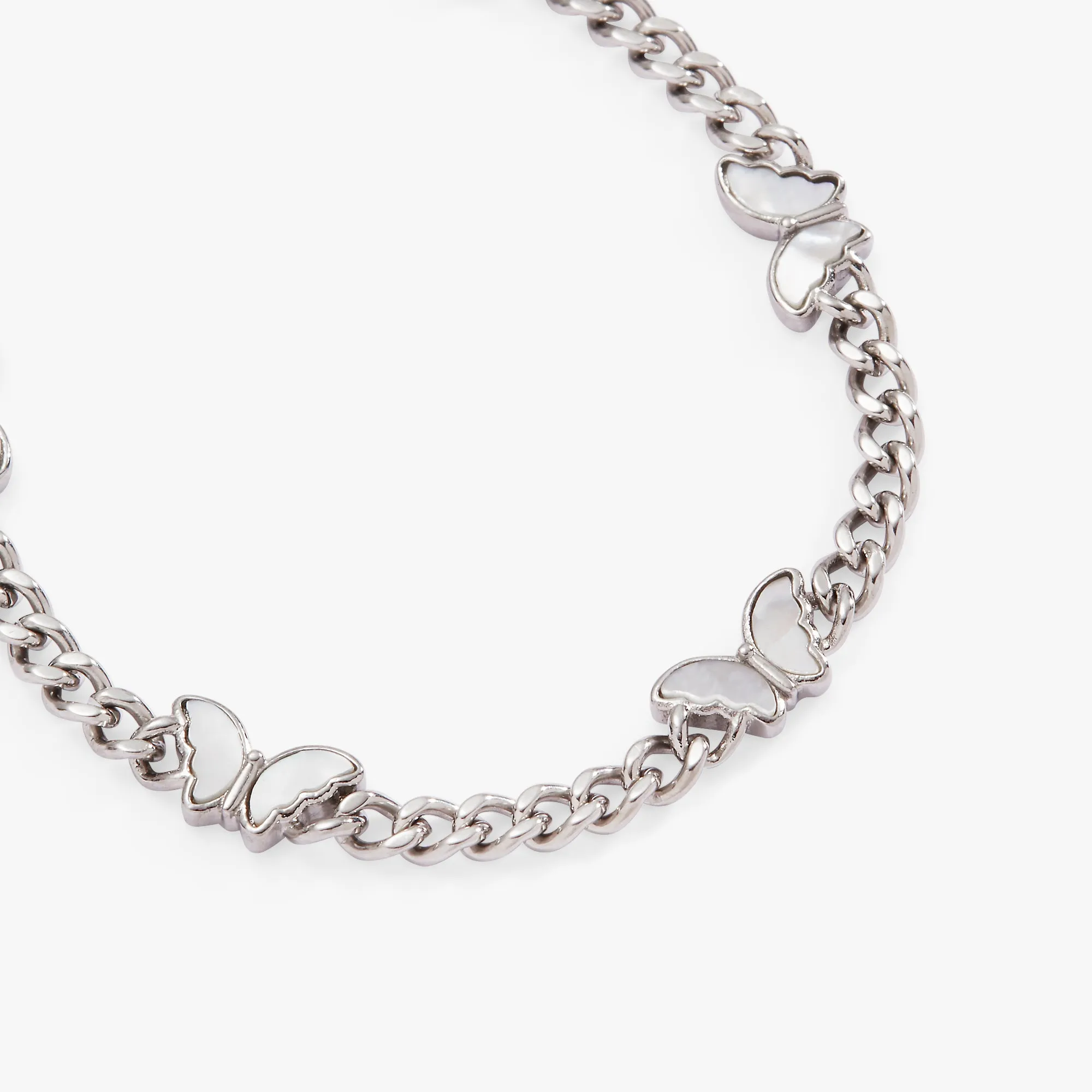 Butterfly Curb Chain Bracelet