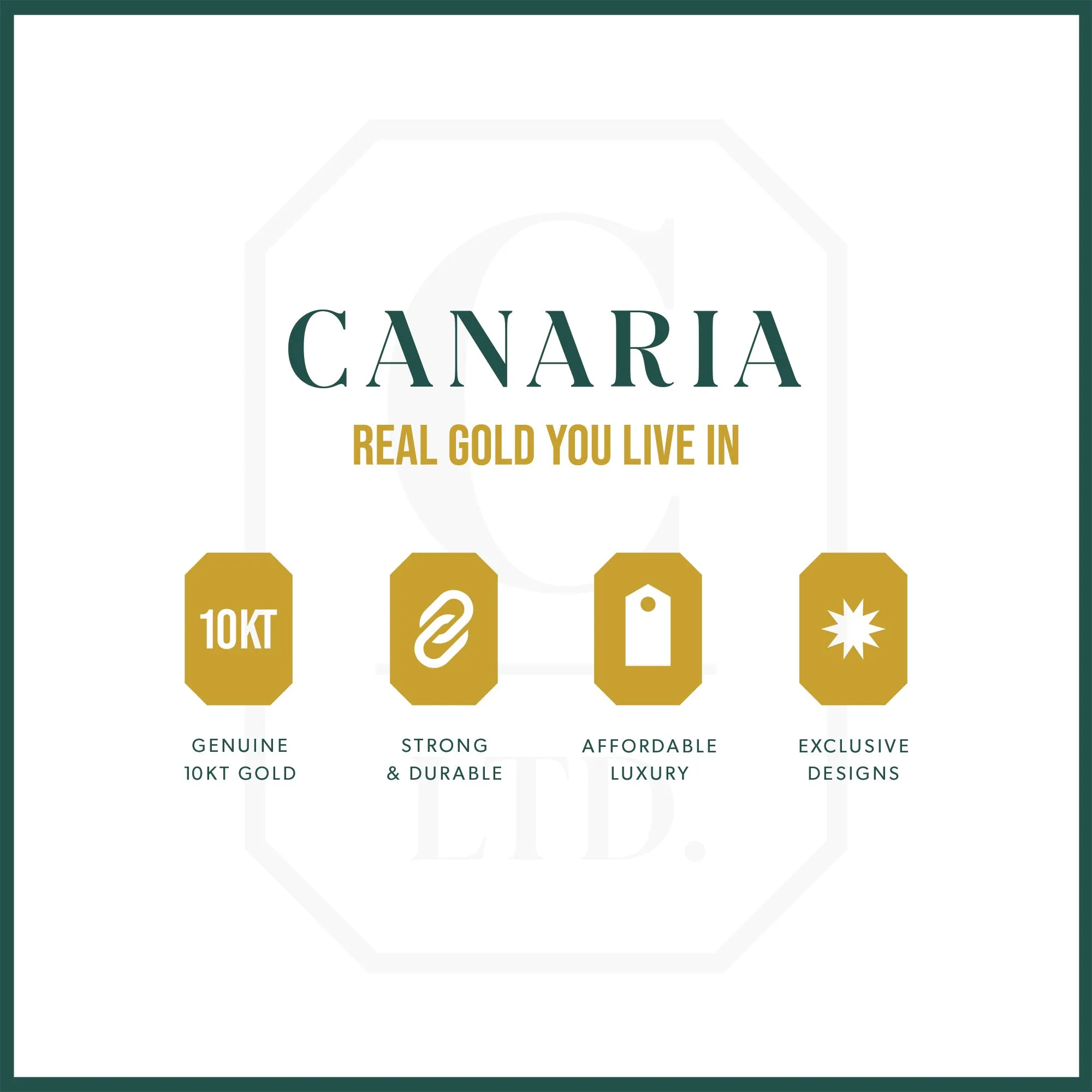 Canaria 2.2mm 10kt Yellow Gold Curb-Link Anklet