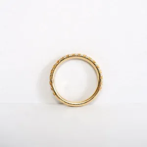 Candy Eternity Yellow 18K Gold Ring w. Sapphires