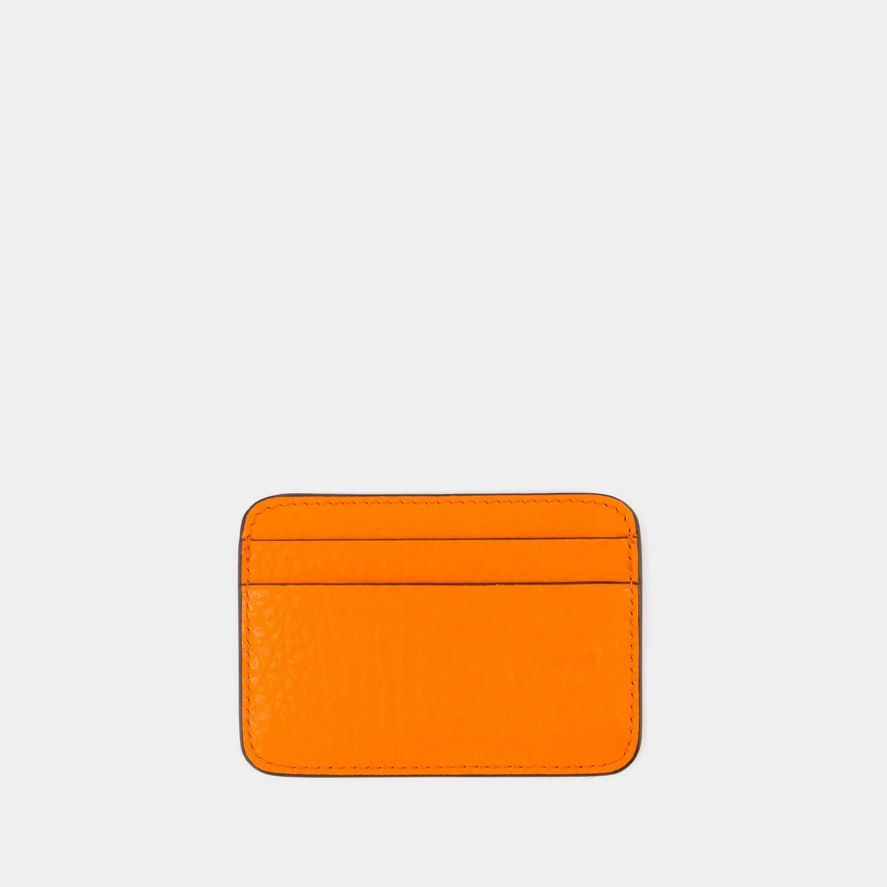 Card Holder - Acne Studios - Leather - Orange