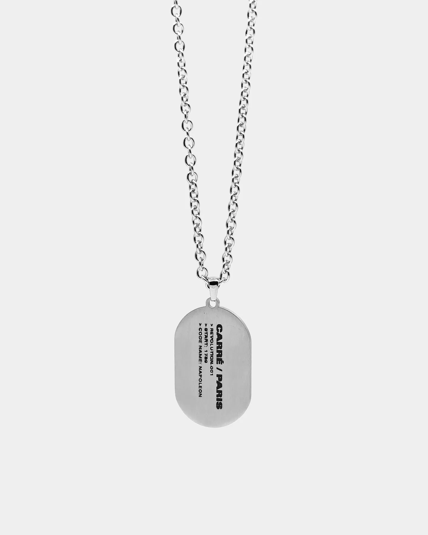 Carré Rev 001 Necklace Silver