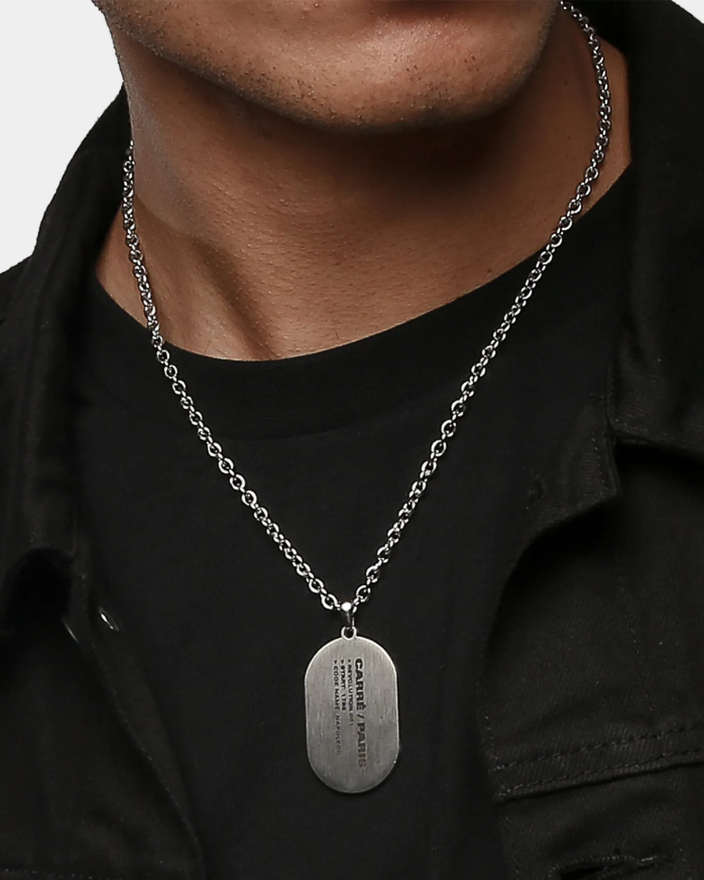 Carré Rev 001 Necklace Silver