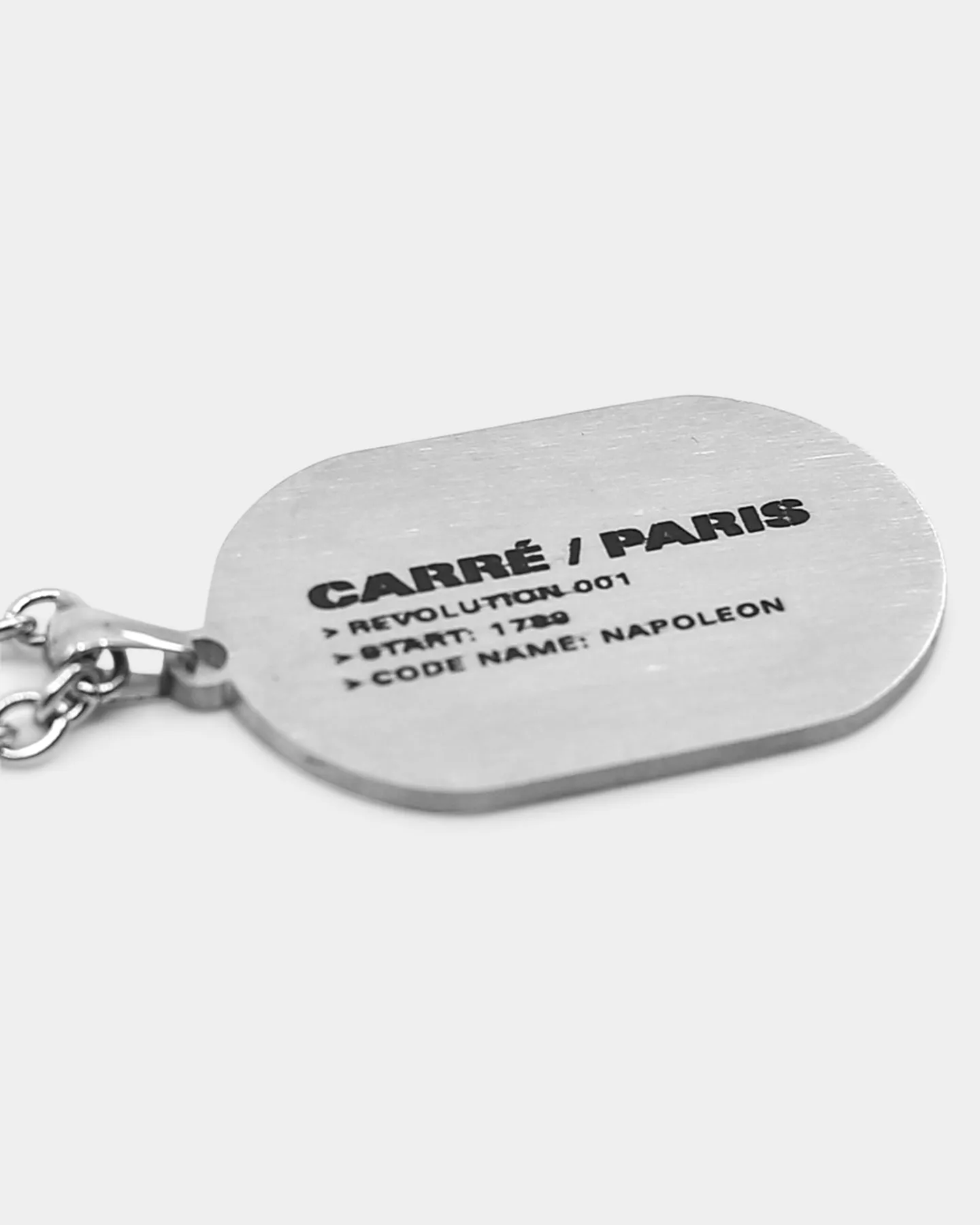 Carré Rev 001 Necklace Silver