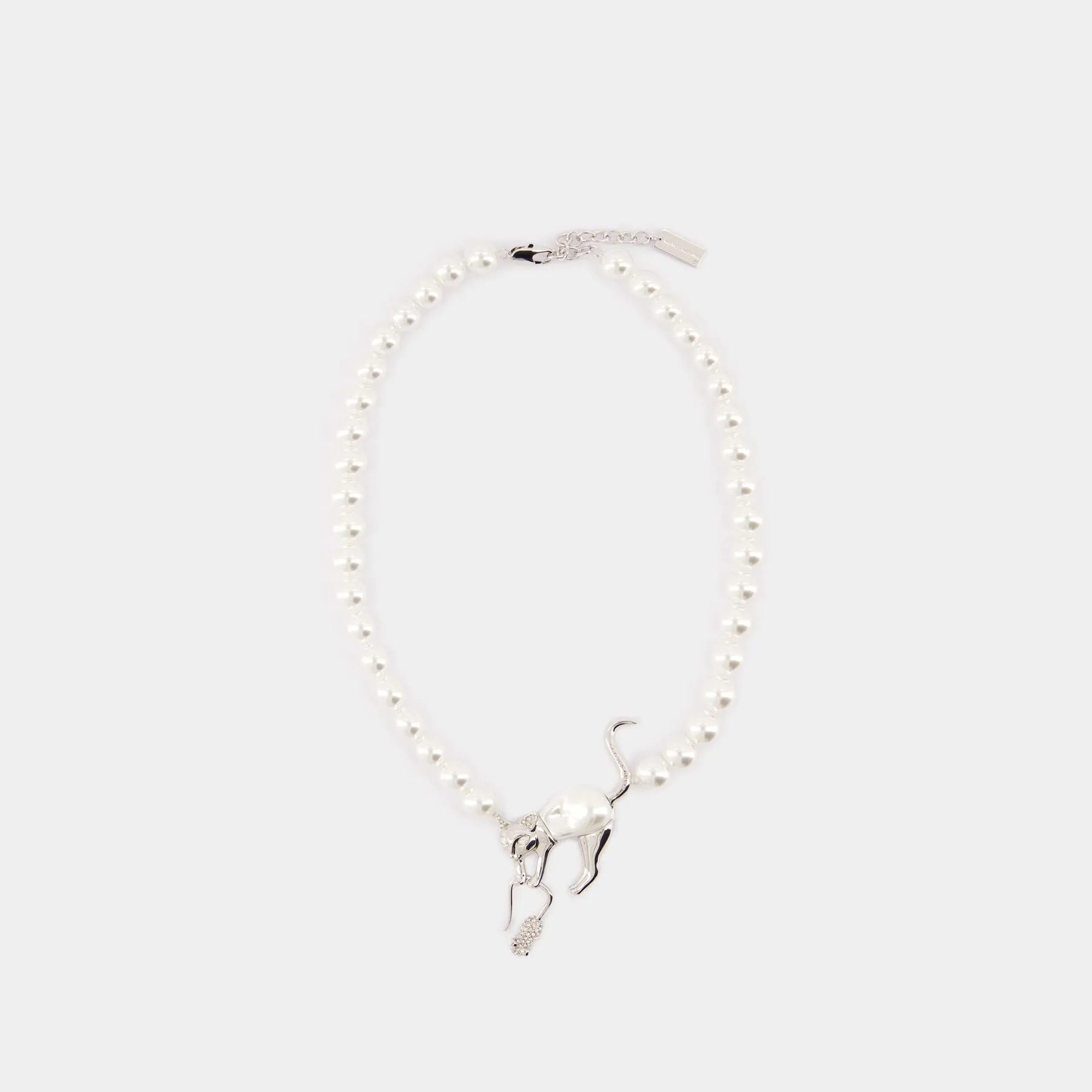 Cat And Mouse Necklace - Marc Jacobs - Metal - Silver