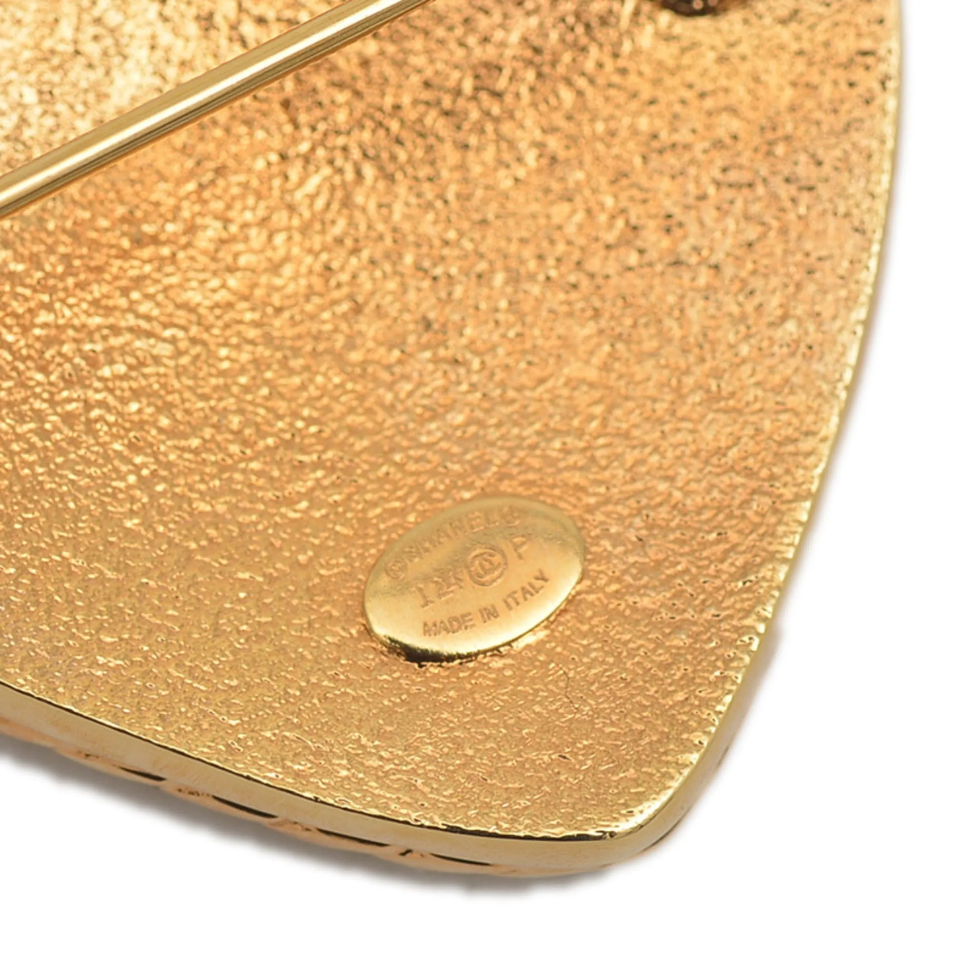 Chanel blue gold Metal Brooch (Pre-Owned)