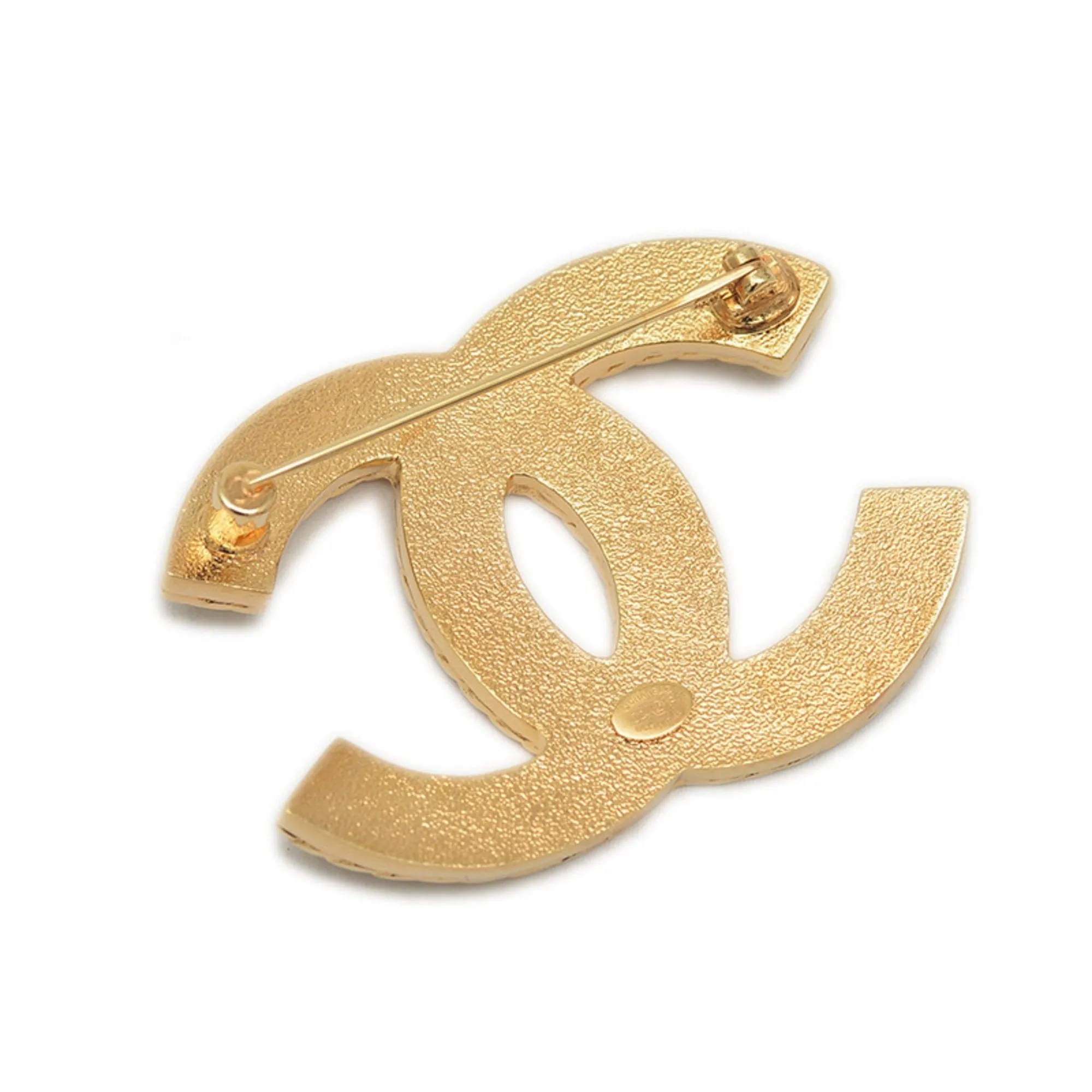 Chanel blue gold Metal Brooch (Pre-Owned)
