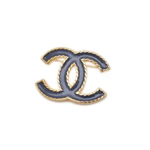 Chanel blue gold Metal Brooch (Pre-Owned)