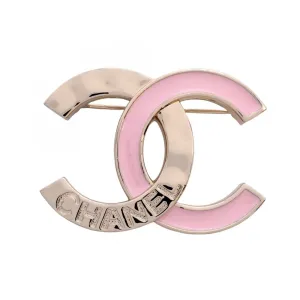 Chanel Champagne gold pink gold Plating Brooch (Pre-Owned)