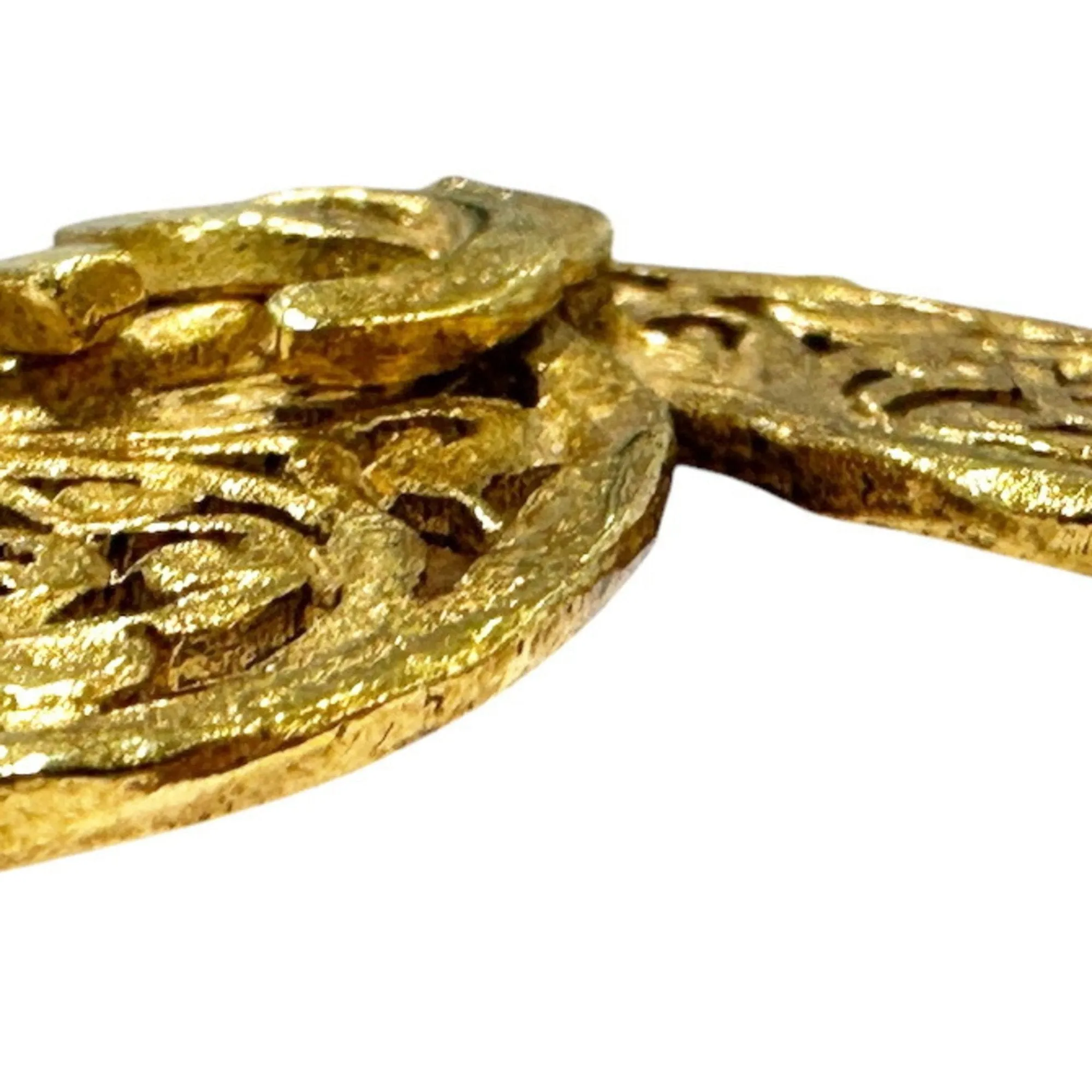 Chanel Clover  Plating Brooch (Pre-Owned)