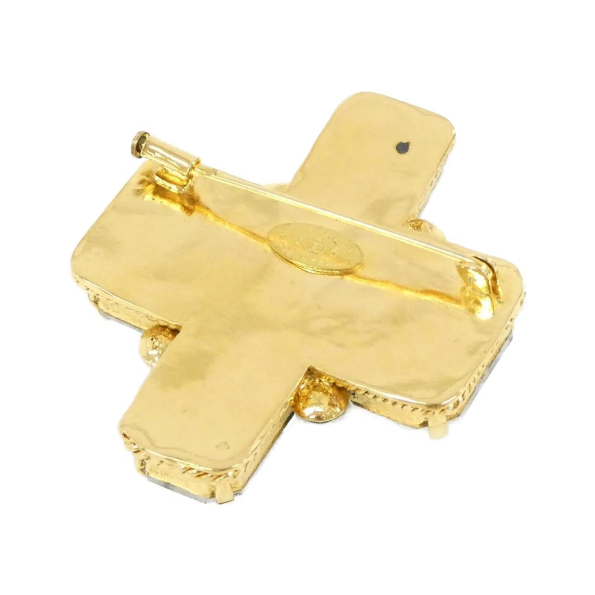 Chanel gold  Color Brooch (Pre-Owned)