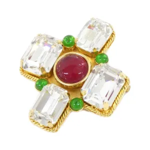 Chanel gold  Color Brooch (Pre-Owned)