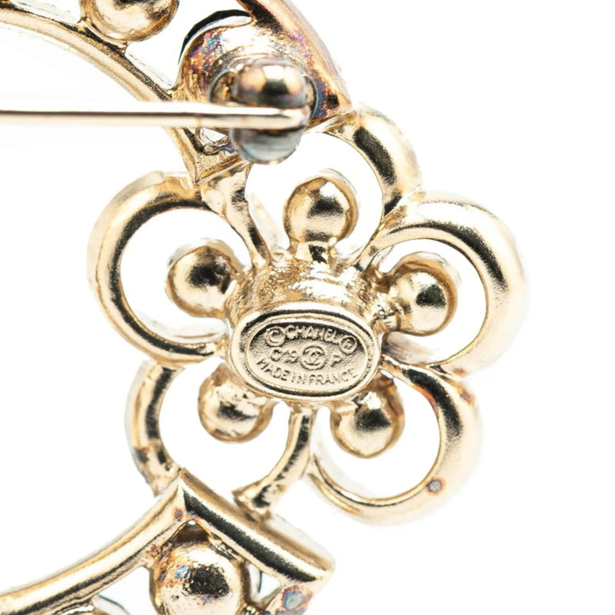 Chanel gold gold Plating Brooch (Pre-Owned)