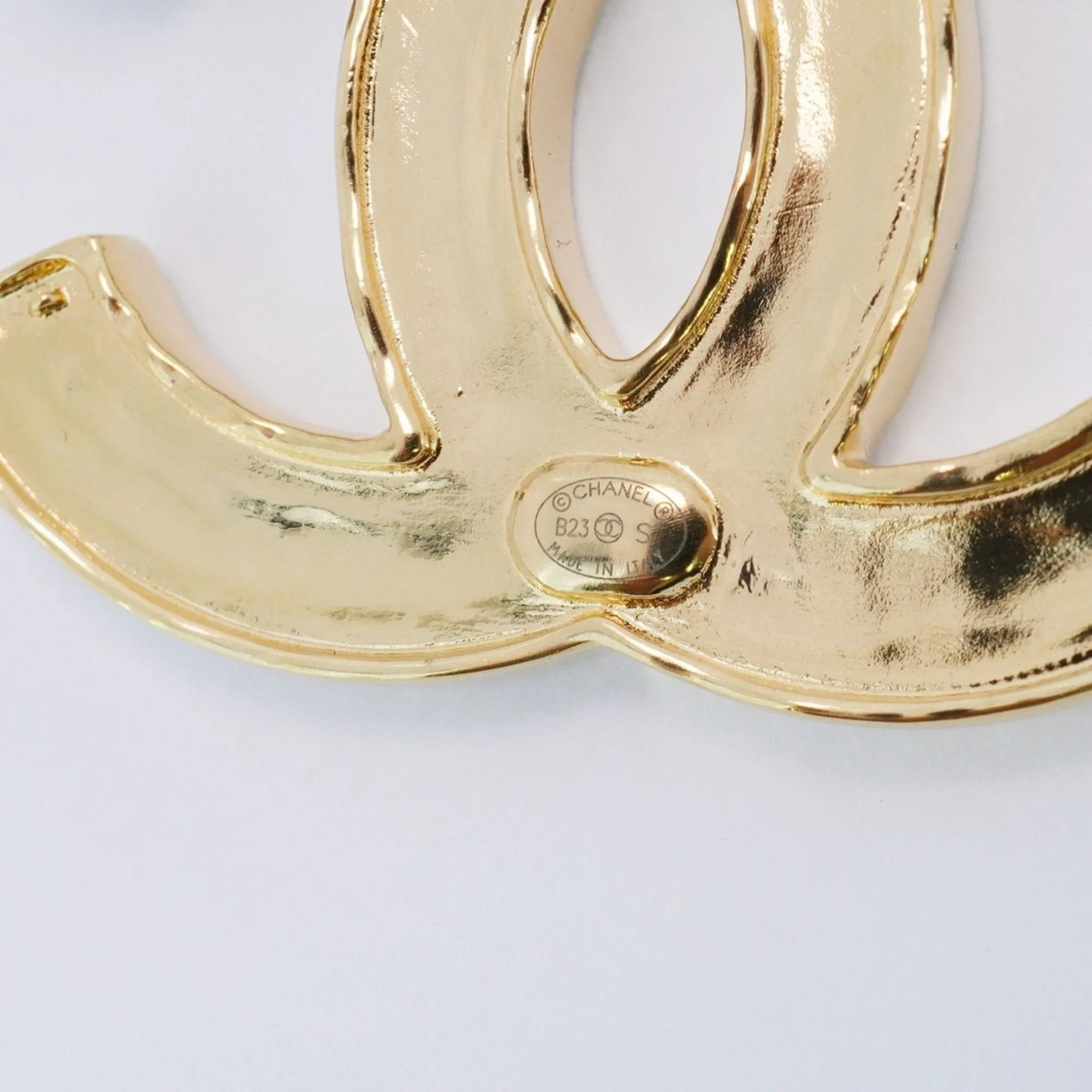 Chanel gold gold Plating Brooch (Pre-Owned)
