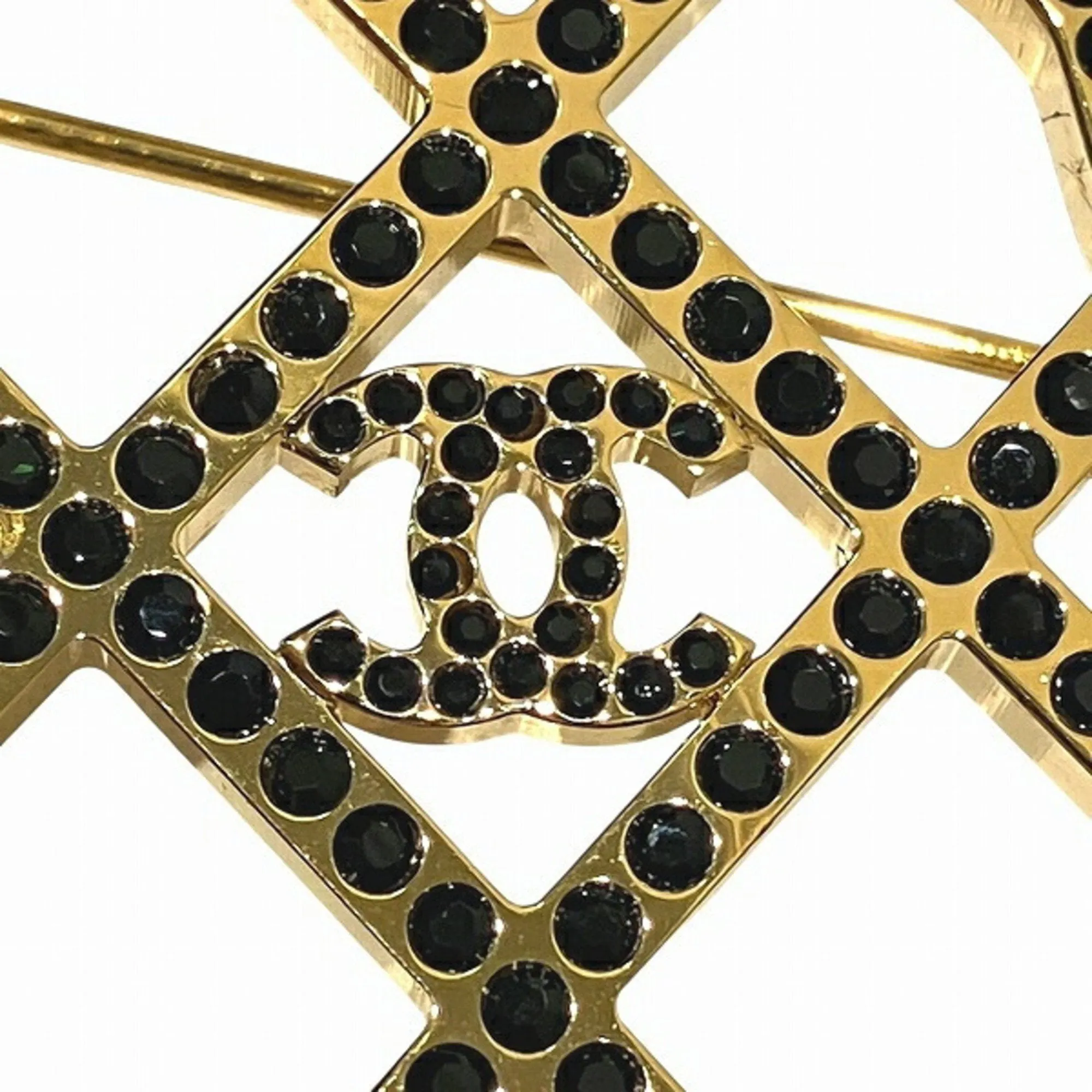 Chanel gold gold Plating Brooch (Pre-Owned)