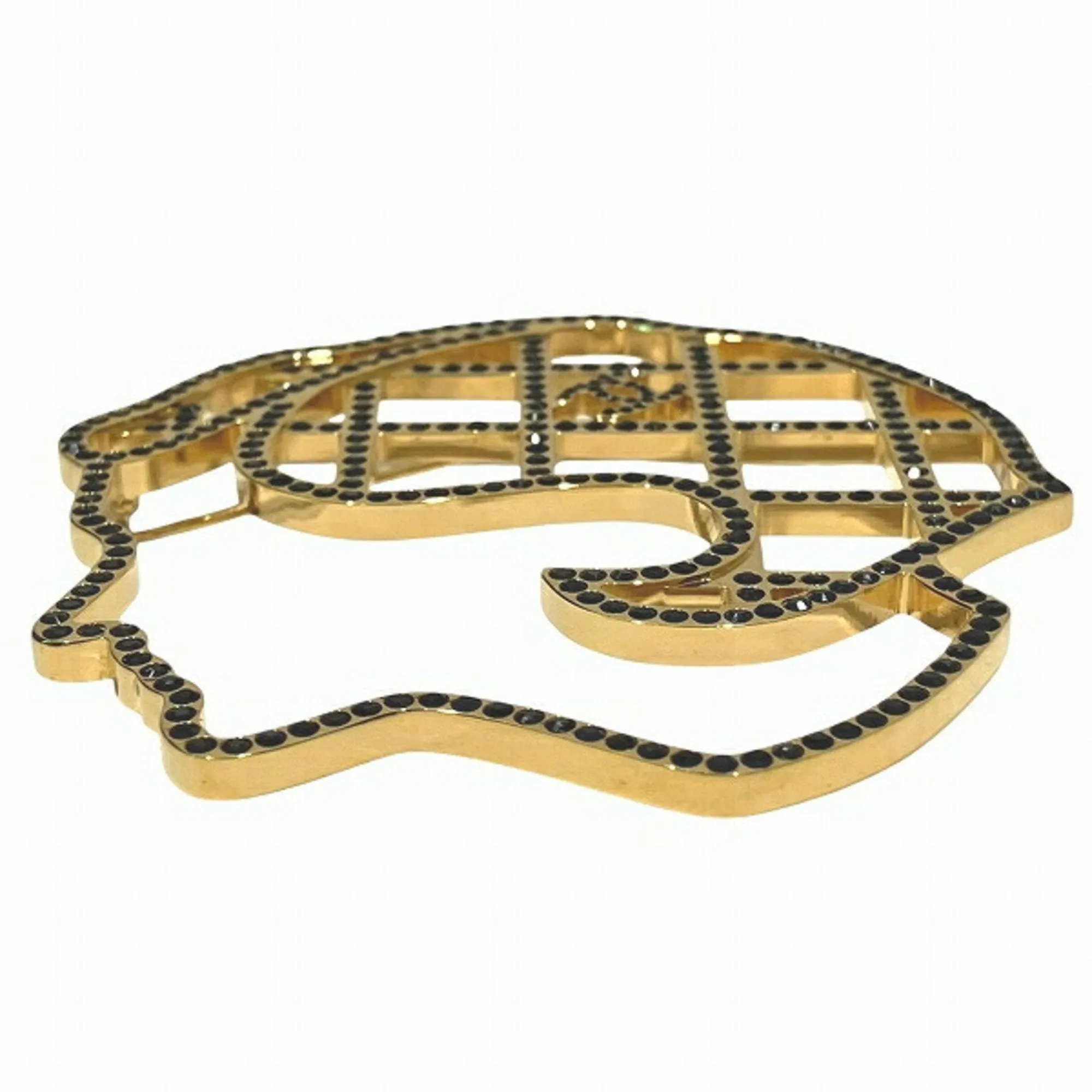 Chanel gold gold Plating Brooch (Pre-Owned)