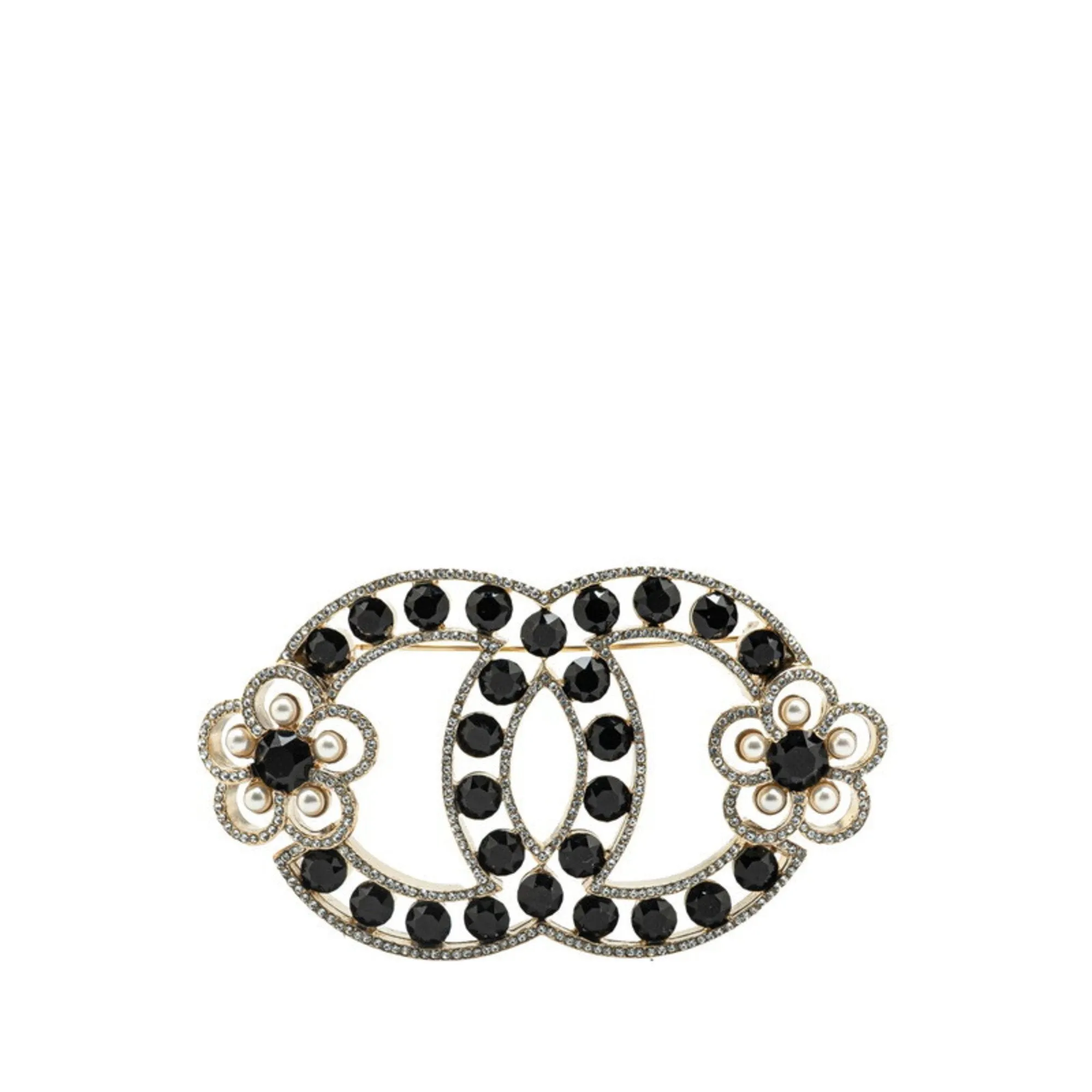 Chanel gold gold Plating Brooch (Pre-Owned)