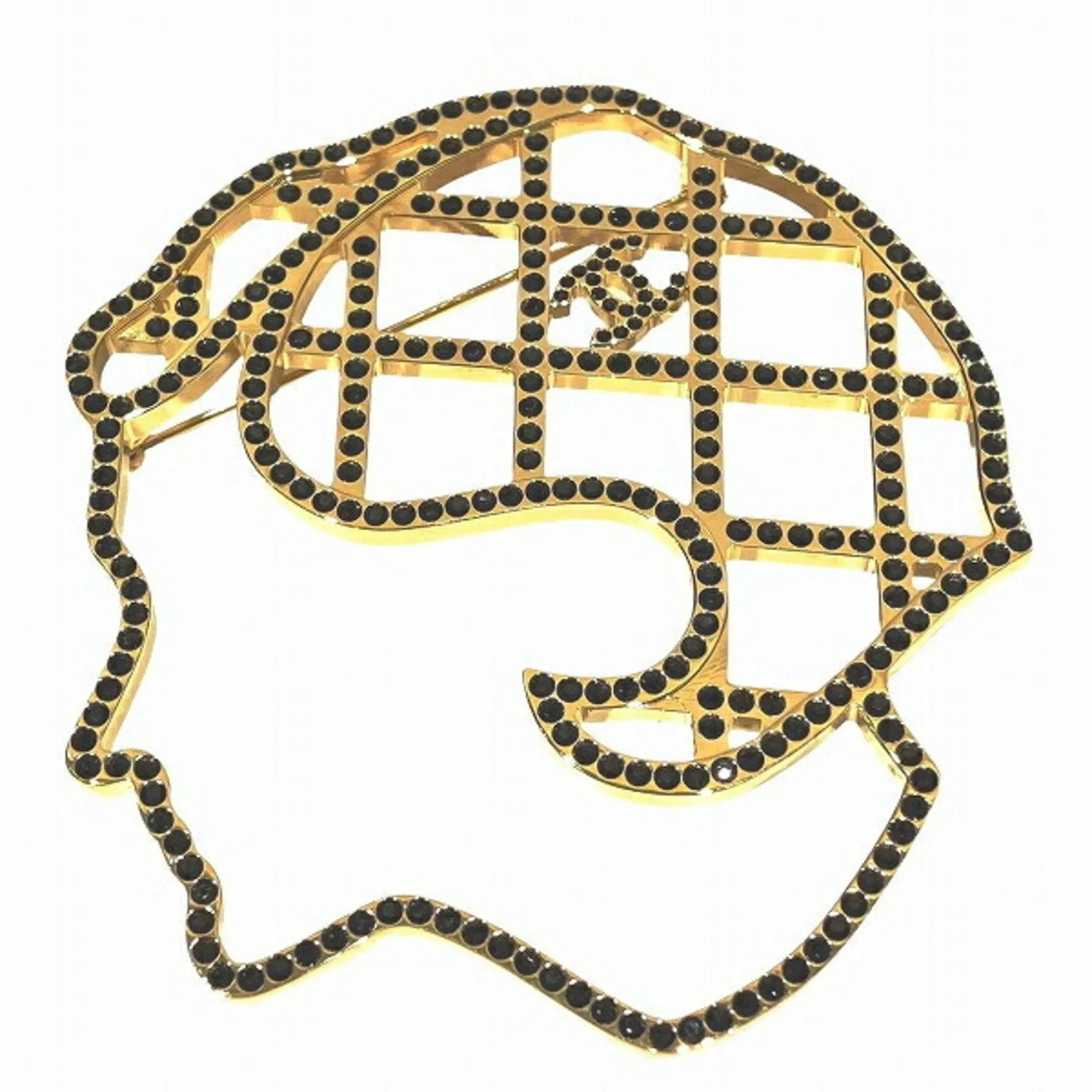 Chanel gold gold Plating Brooch (Pre-Owned)