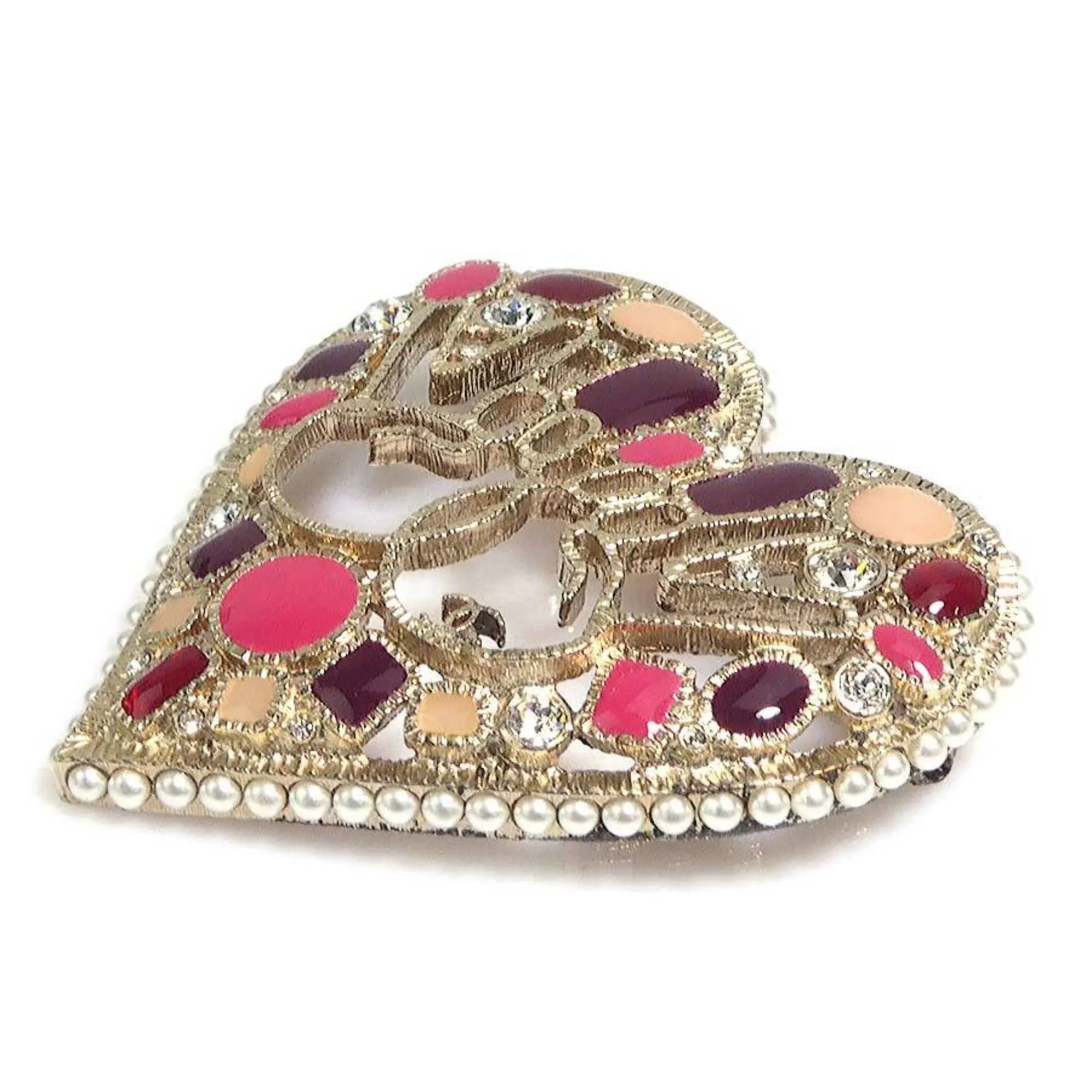 Chanel gold Metal Brooch (Pre-Owned)
