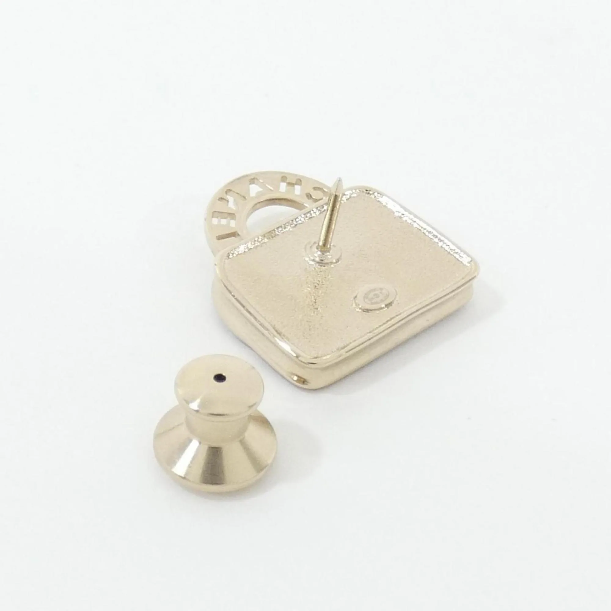 Chanel gold pink Pin Brooch (Pre-Owned)