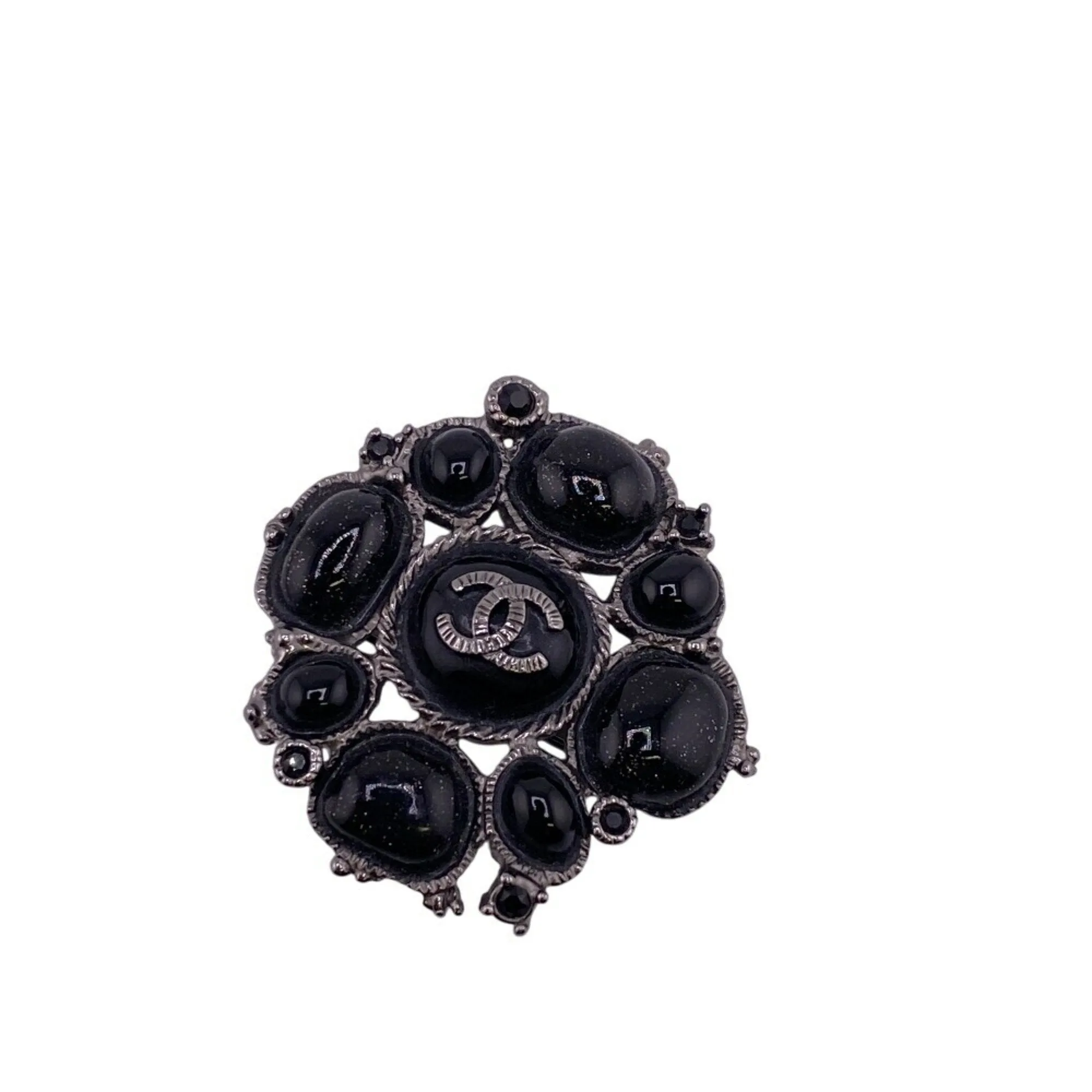 Chanel Metal Resin Brooch (Pre-Owned)