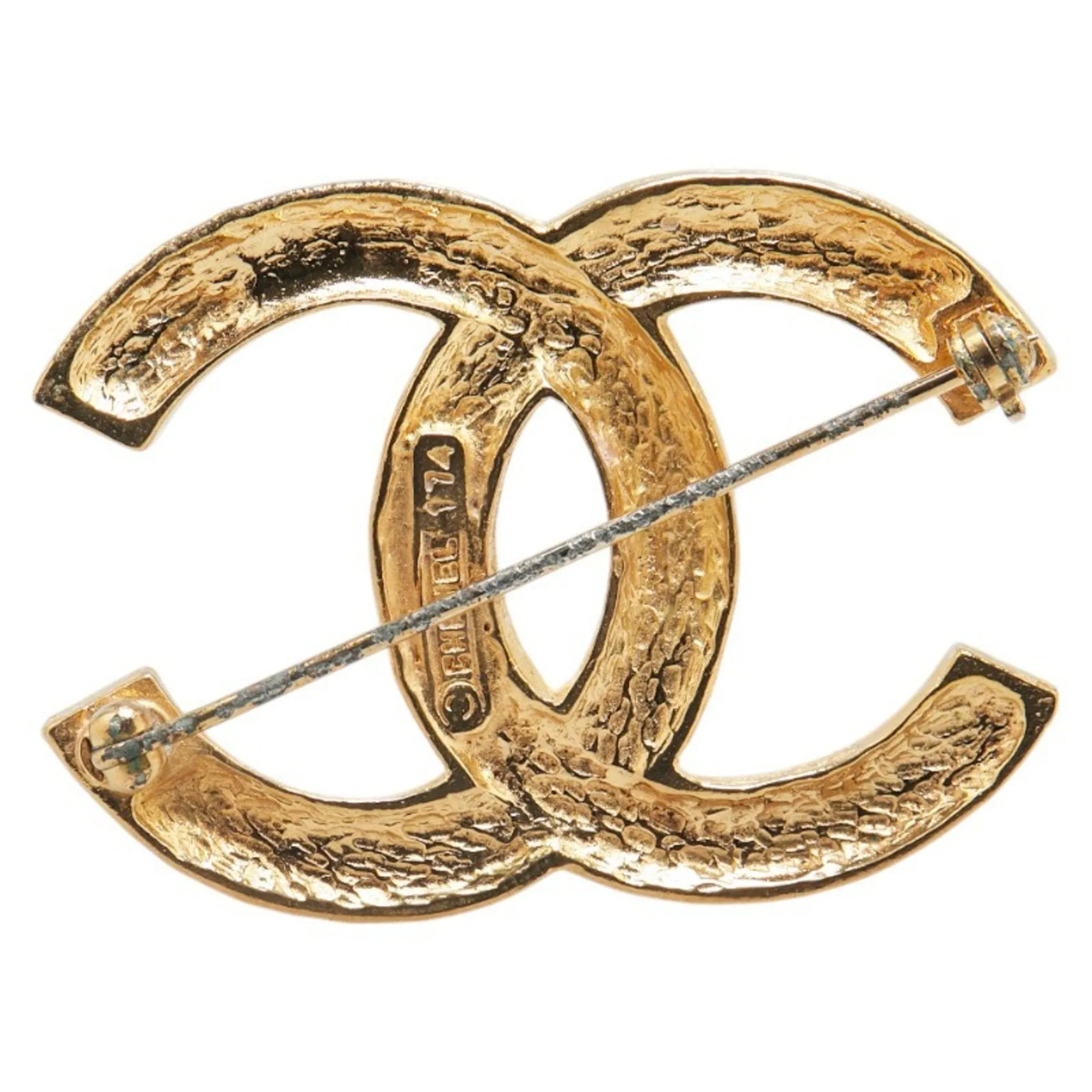 Chanel  Plating Rhinestone Brooch (Pre-Owned)