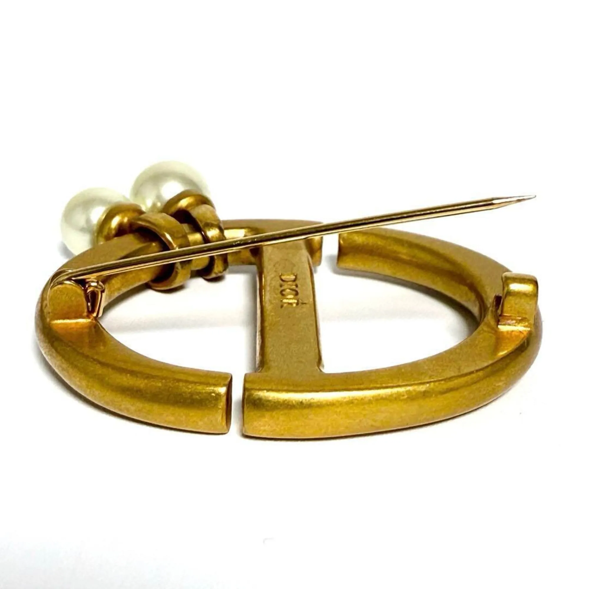 Christian Dior Metal Brooch (Pre-Owned)