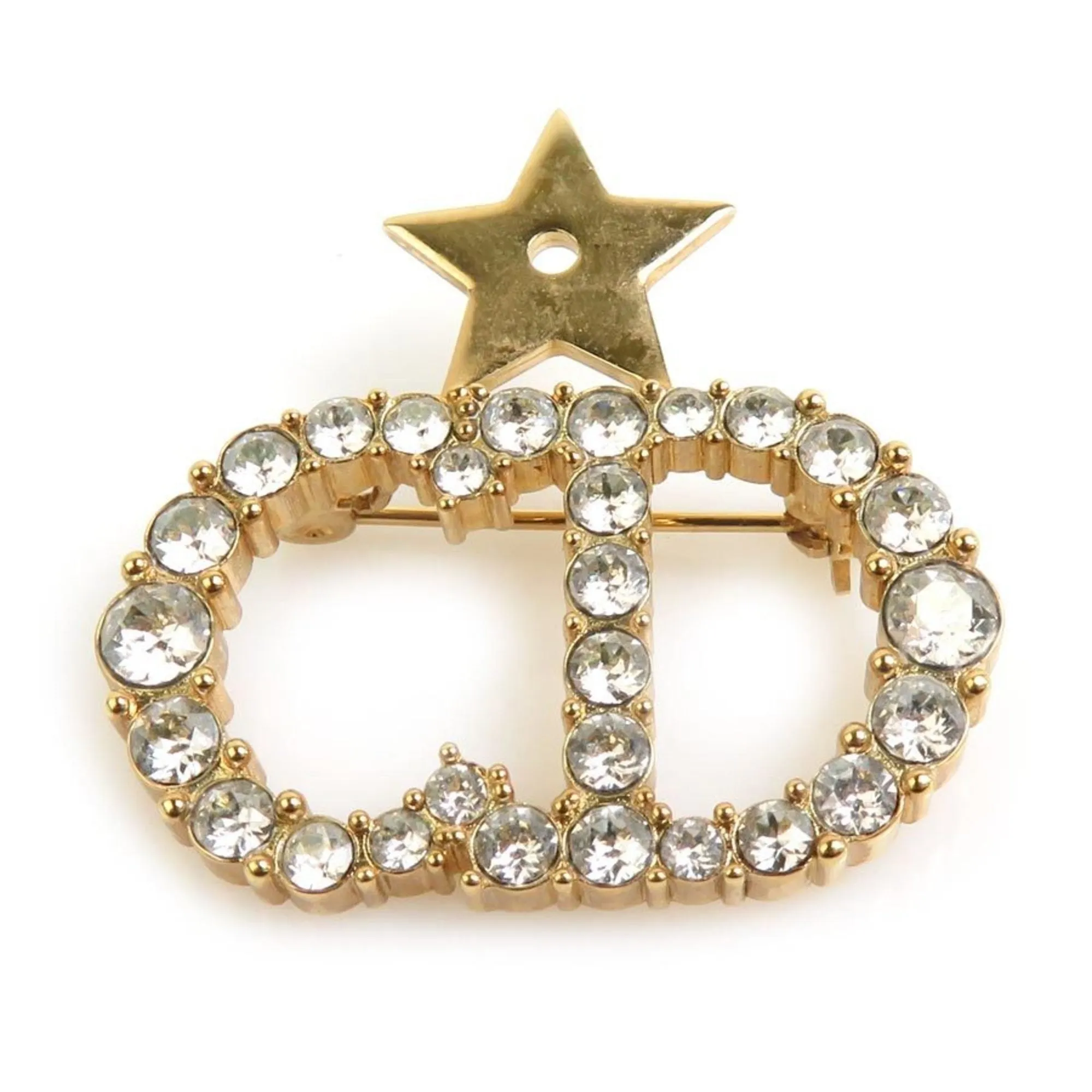 Christian Dior Metal Brooch (Pre-Owned)