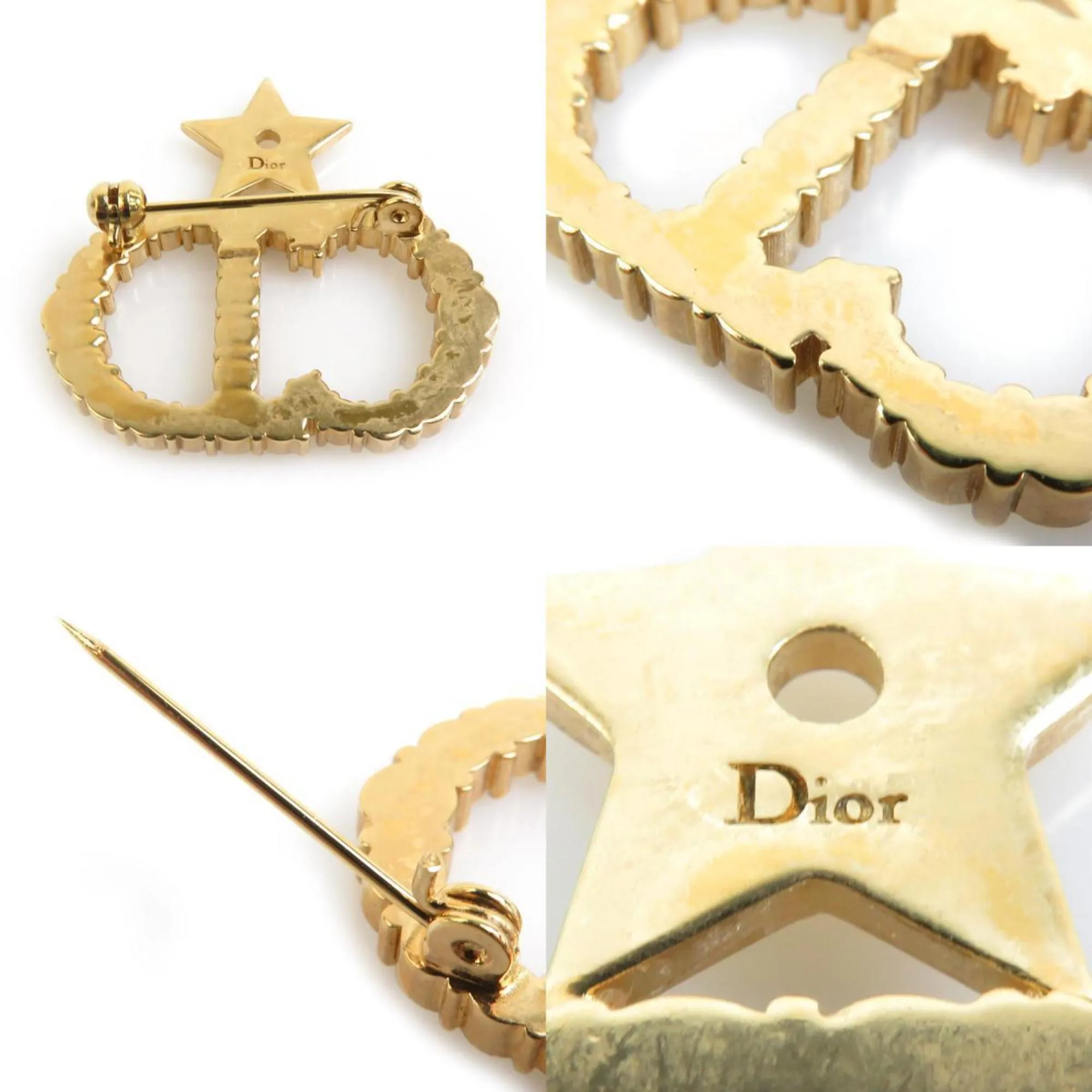 Christian Dior Metal Brooch (Pre-Owned)