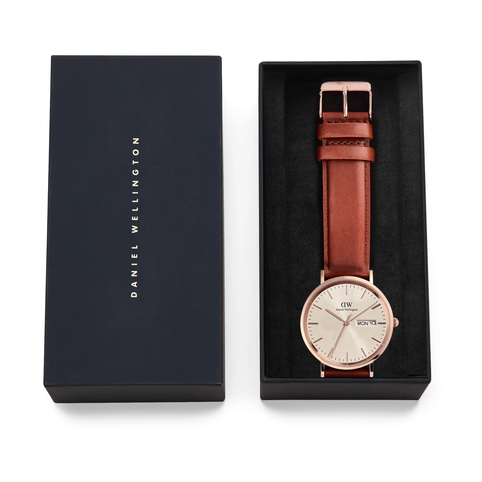 Classic Day Display St Mawes Rose Gold Champagne Daniel Wellington