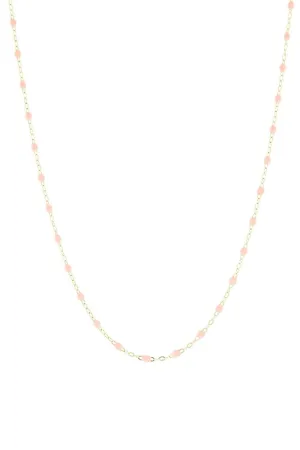 Classic Gigi Necklace - 16.5in - Baby Pink