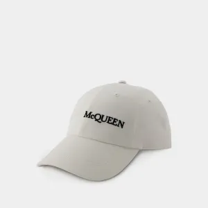 Classic Logo Bic Cap - Alexander McQueen - Cotton - White