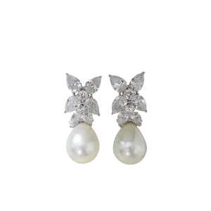 Cluster Pearl Earrings
