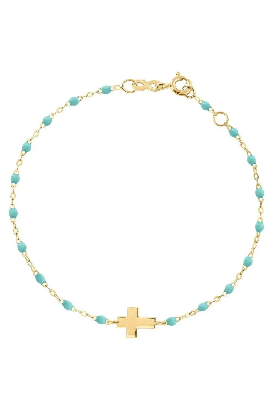 Cross Charm Classic Gigi Bracelet - 6.7in - Lagoon