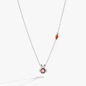 Crystal Bunny Pendant Necklace