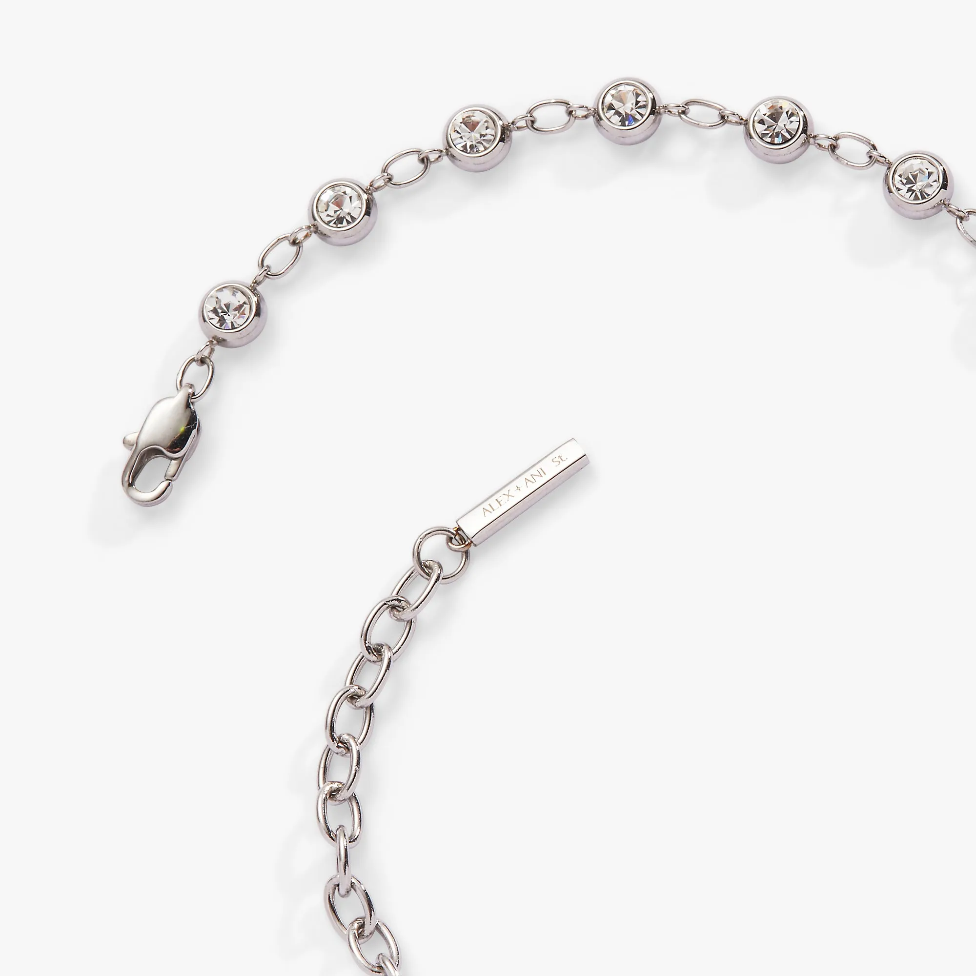 Crystal Pebble Chain Bracelet
