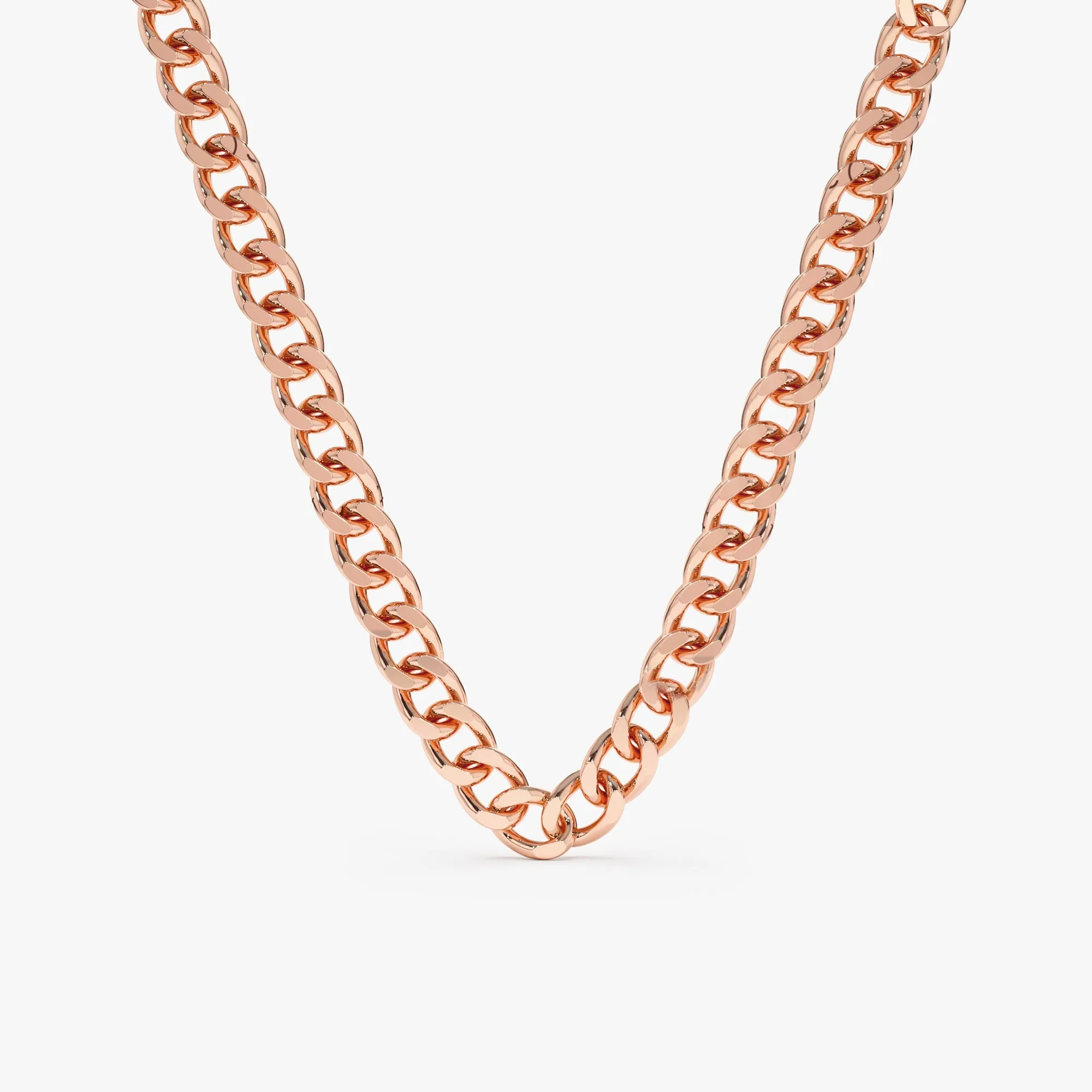 Cuban Link Chain Necklace - 3 mm, Mira SARAHELISE