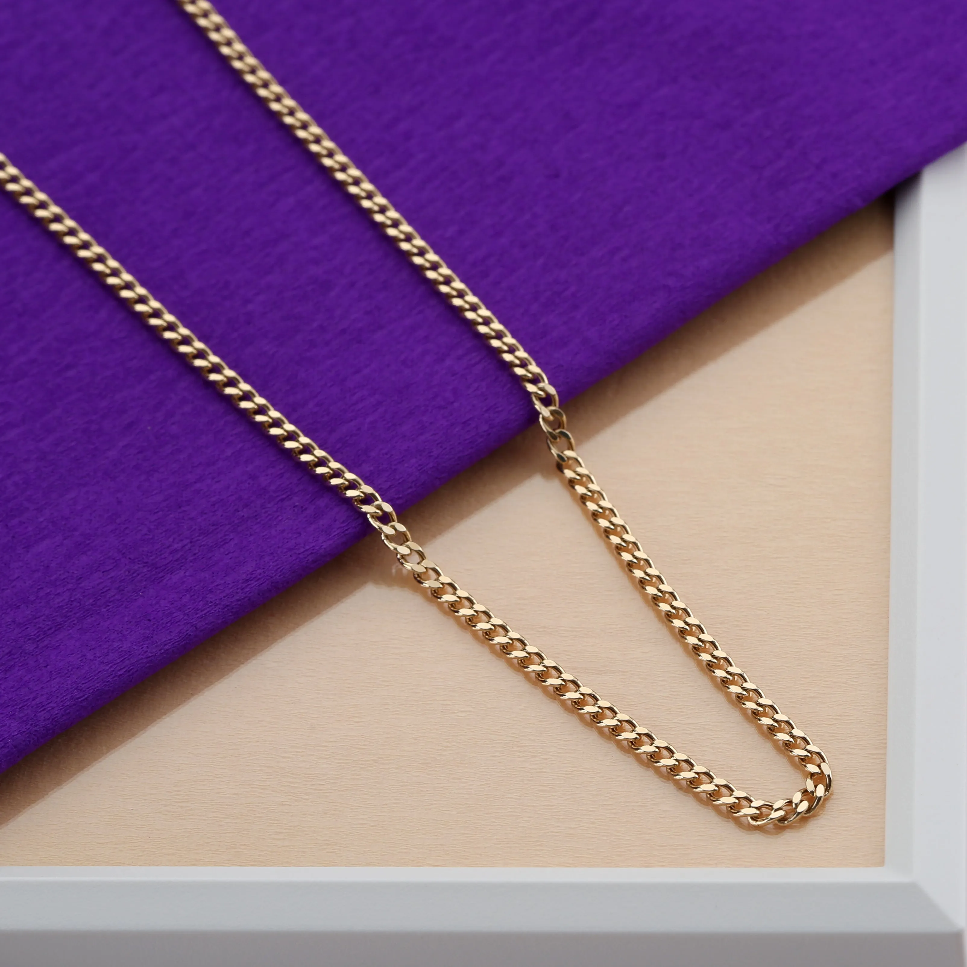 Cuban Link Chain Necklace - 3 mm, Mira SARAHELISE