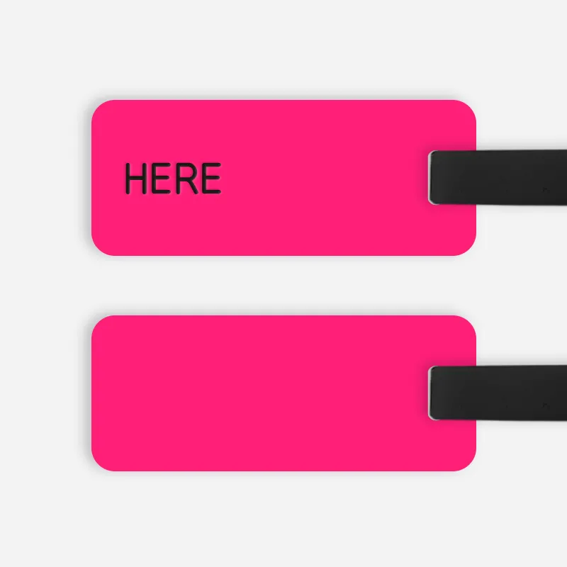 [CUSTOM] HERE Luggage Tag