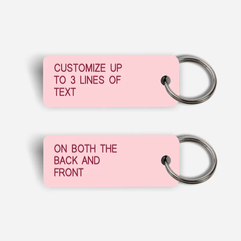 [CUSTOM] Keytag (Double Sided)