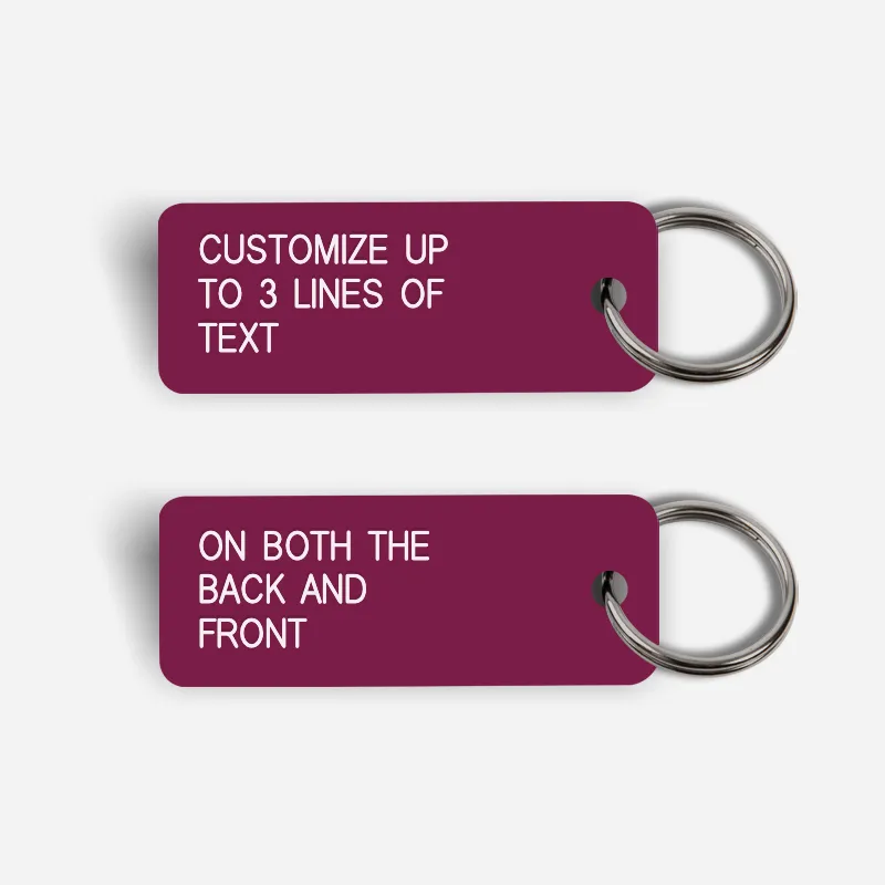 [CUSTOM] Keytag (Double Sided)