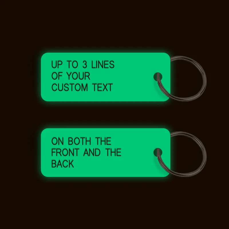 [CUSTOM] Keytag (Glow In The Dark Double Sided)