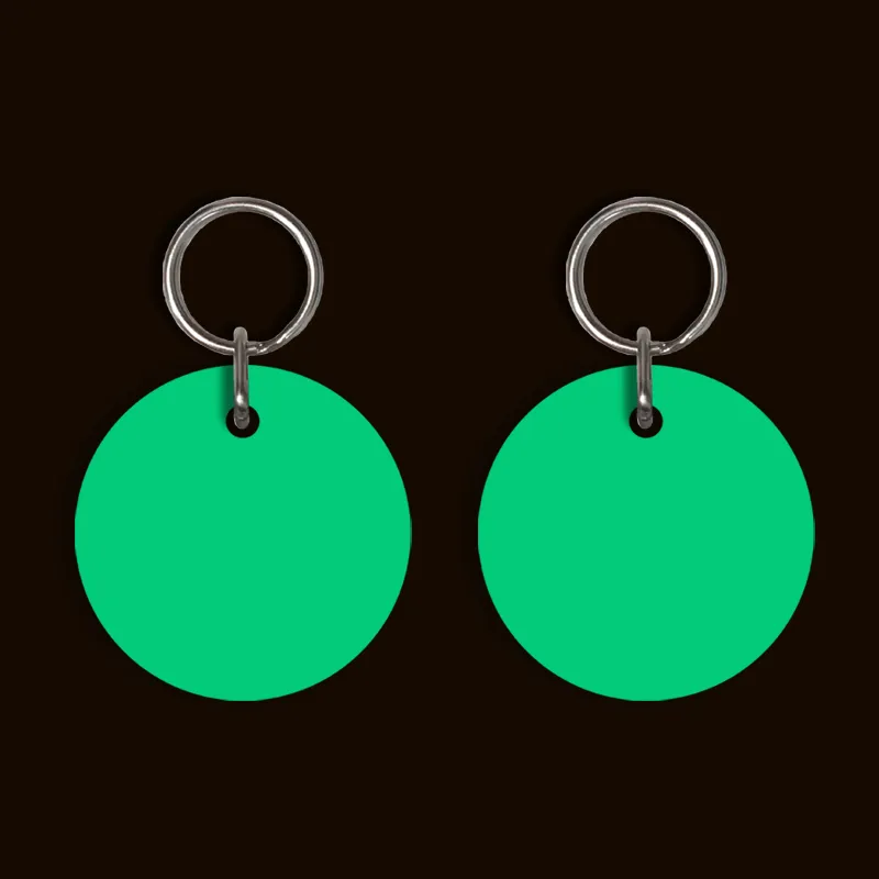 [CUSTOM] Large Pet Tag (Glow In The Dark Double Sided)