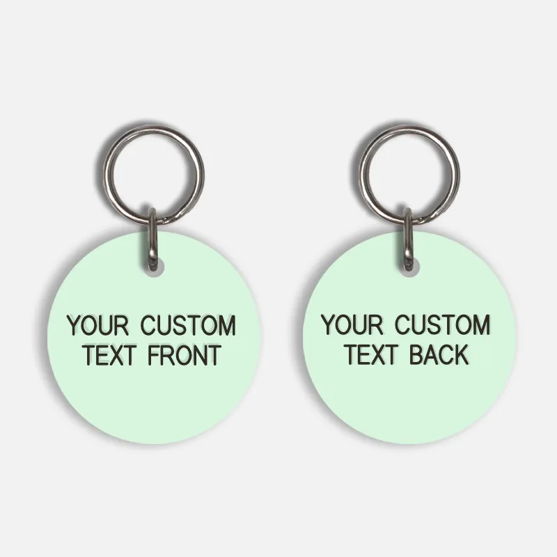 [CUSTOM] Large Pet Tag (Glow In The Dark Double Sided)