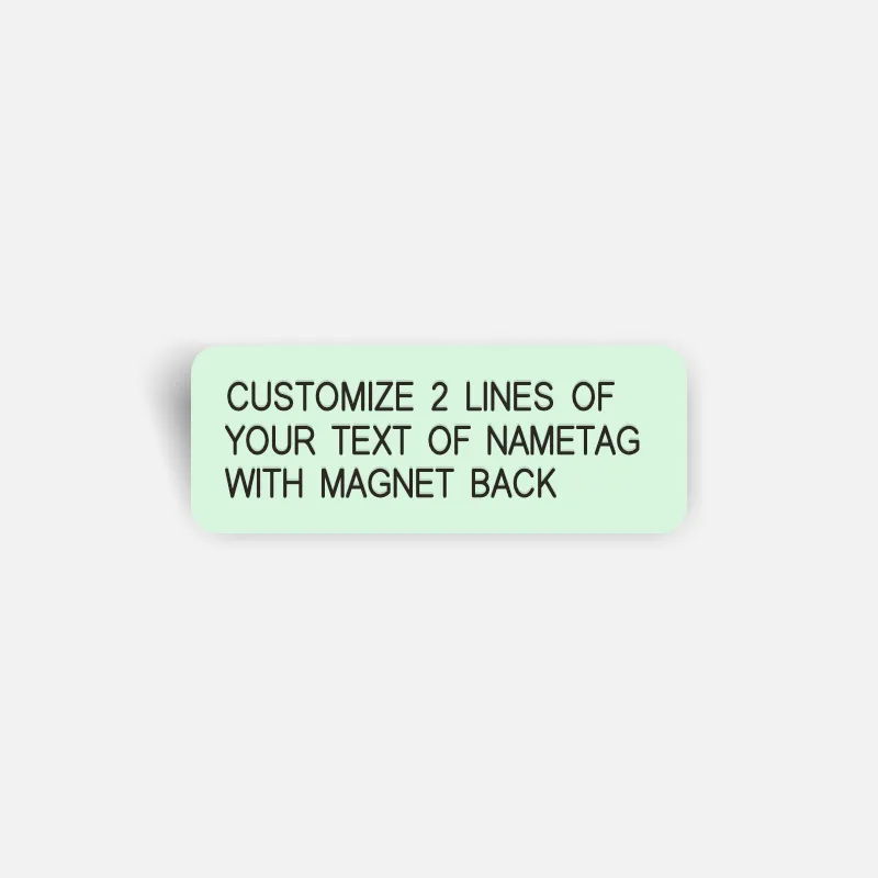 [CUSTOM] Magnet Name Tag (Glow In The Dark)