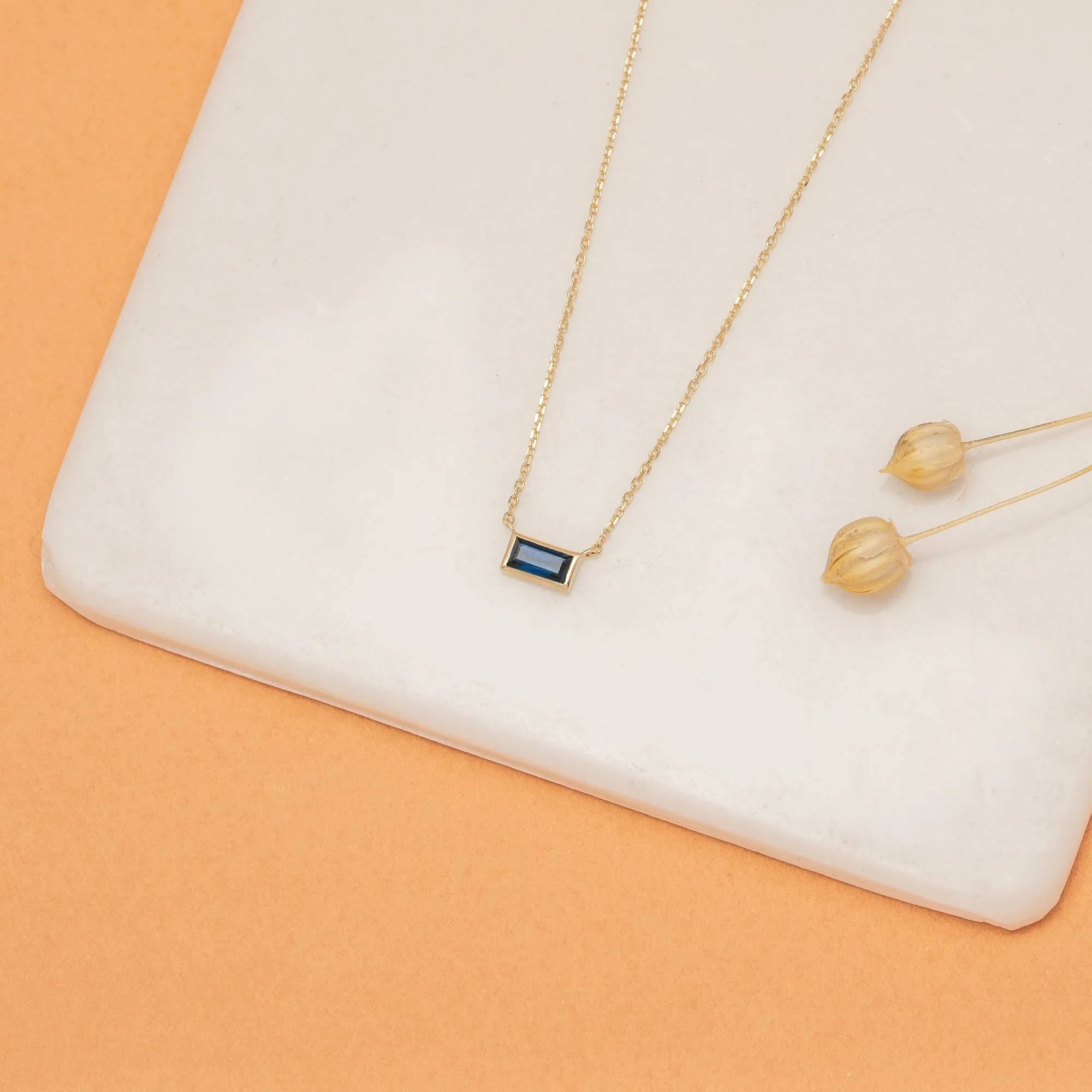 Dainty Sapphire Necklace, Teresa SARAHELISE