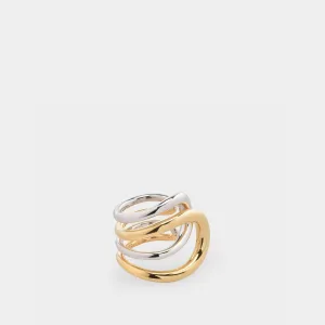 Daisy Ring in Silver and Gold Silver