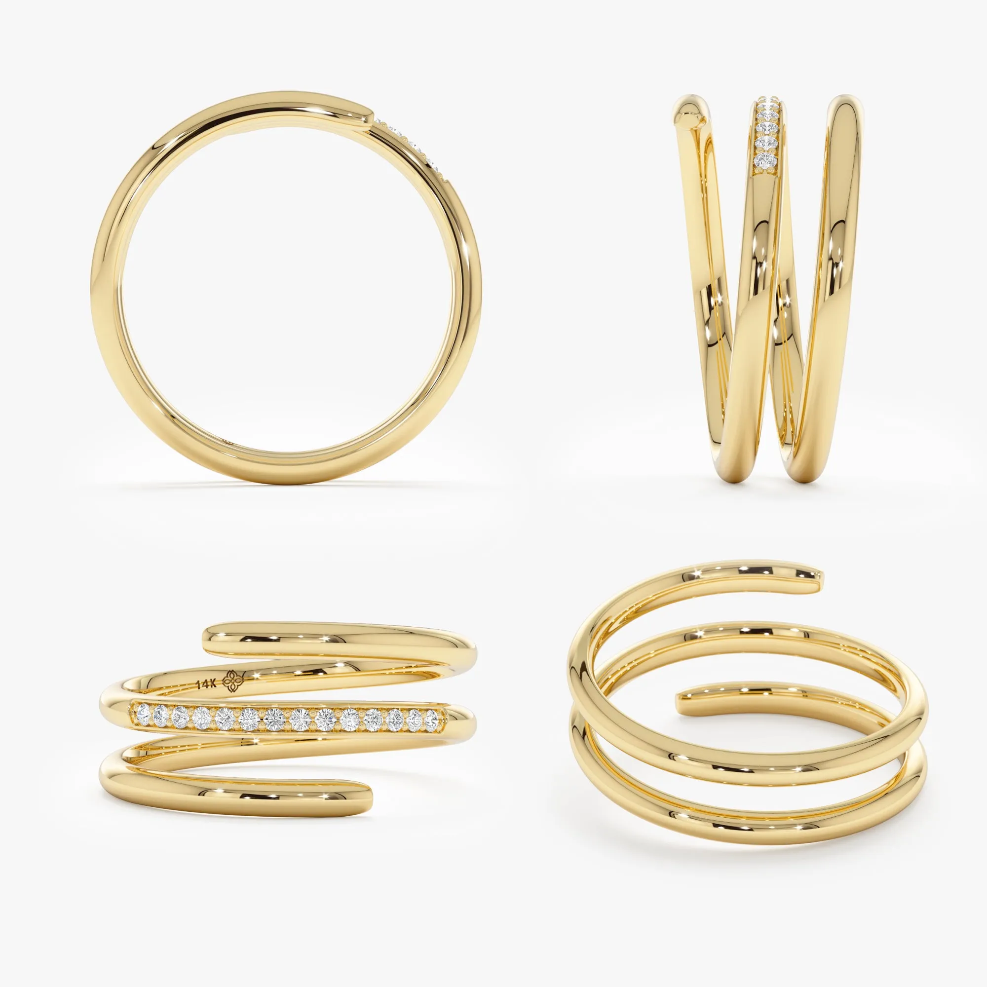 Diamond Accent Coil Ring, Adaline SARAHELISE