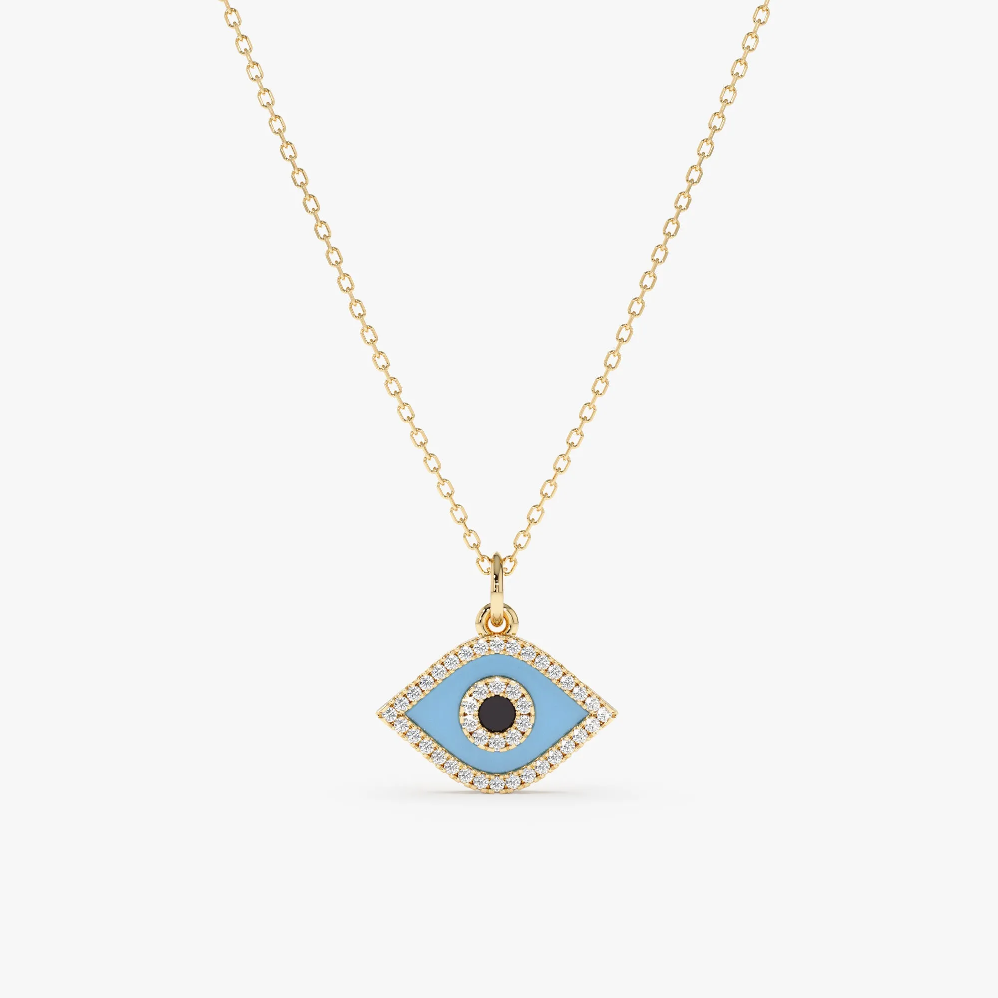 Diamond and Enamel Evil Eye Charm, Lucinda SARAHELISE
