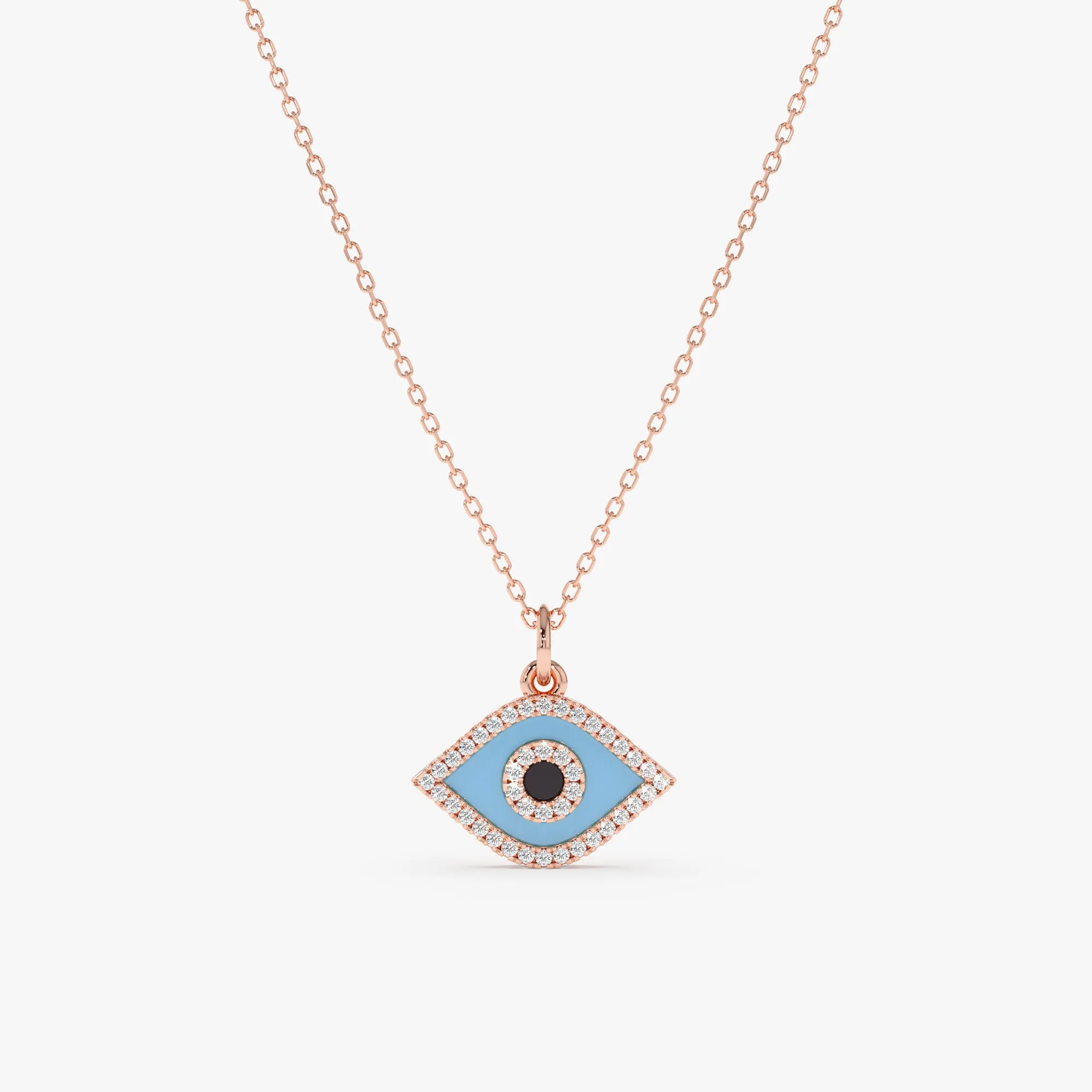 Diamond and Enamel Evil Eye Charm, Lucinda SARAHELISE