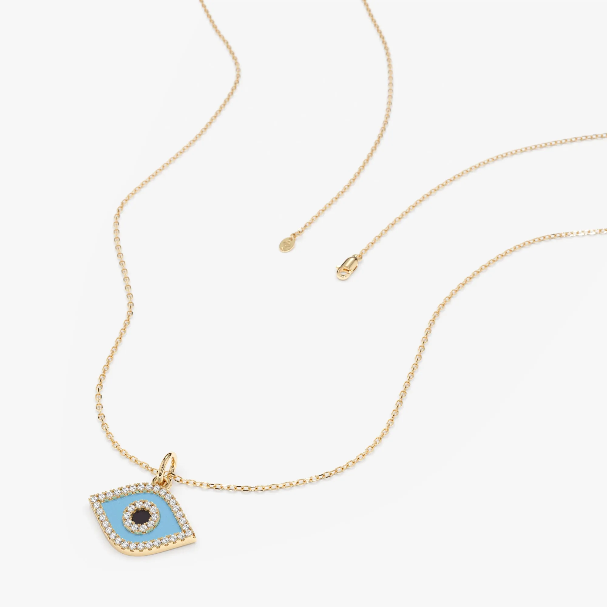 Diamond and Enamel Evil Eye Charm, Lucinda SARAHELISE